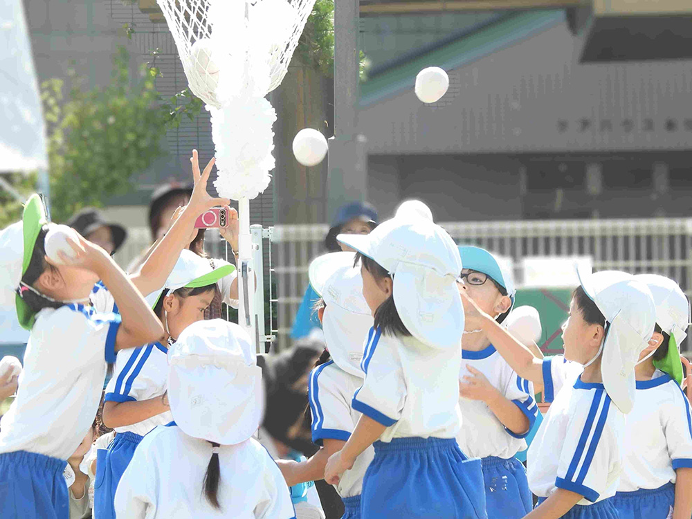 運動会　玉入れ