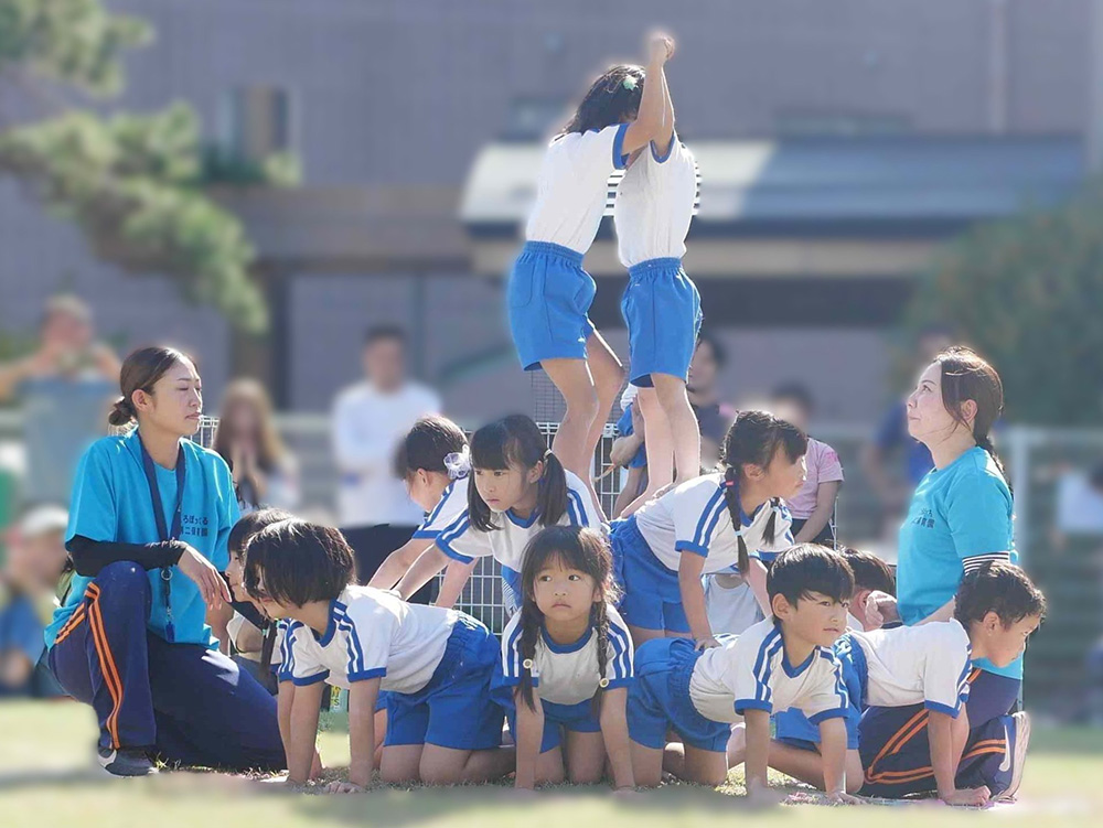 運動会　組体操スペースシャトル