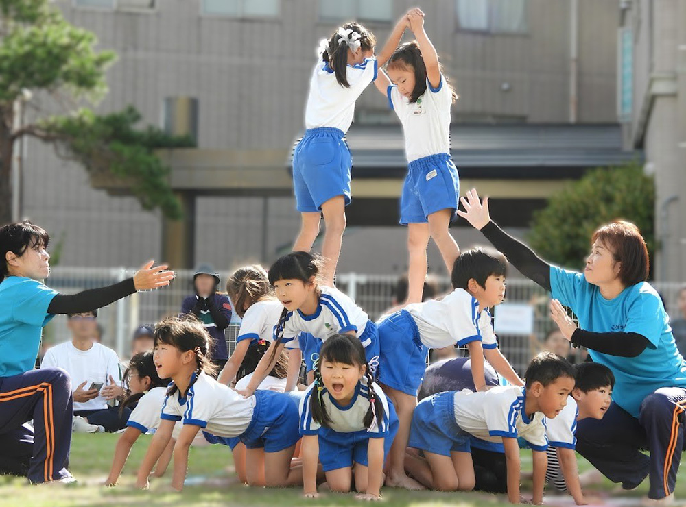 運動会　組体操スペースシャトル