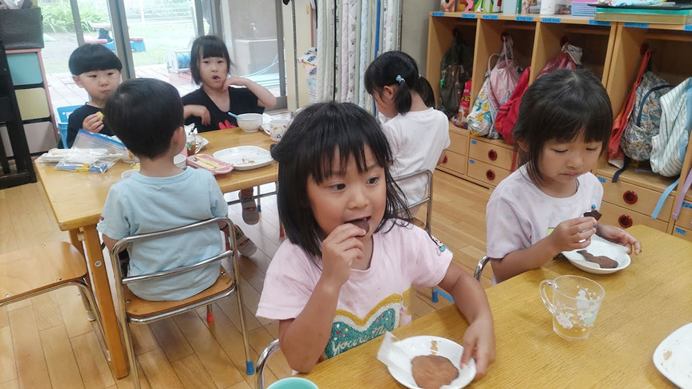 楽しいクッキング ココアクッキー試食