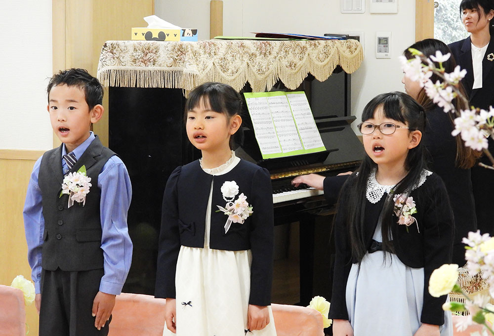 卒園式　最後の合唱