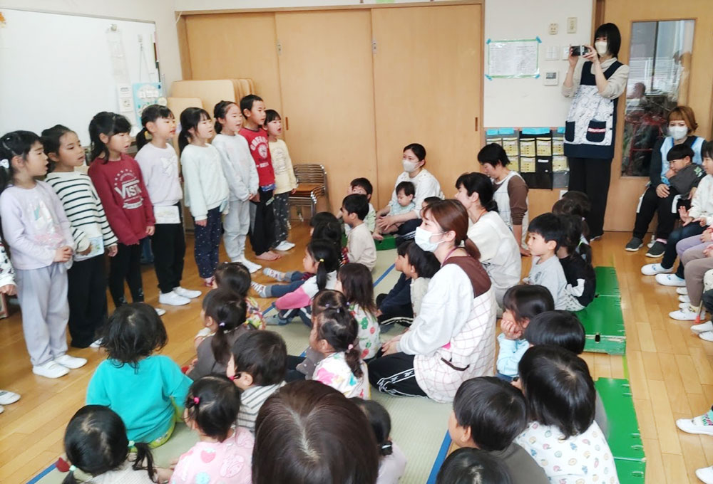 年度末集会　５歳児の歌